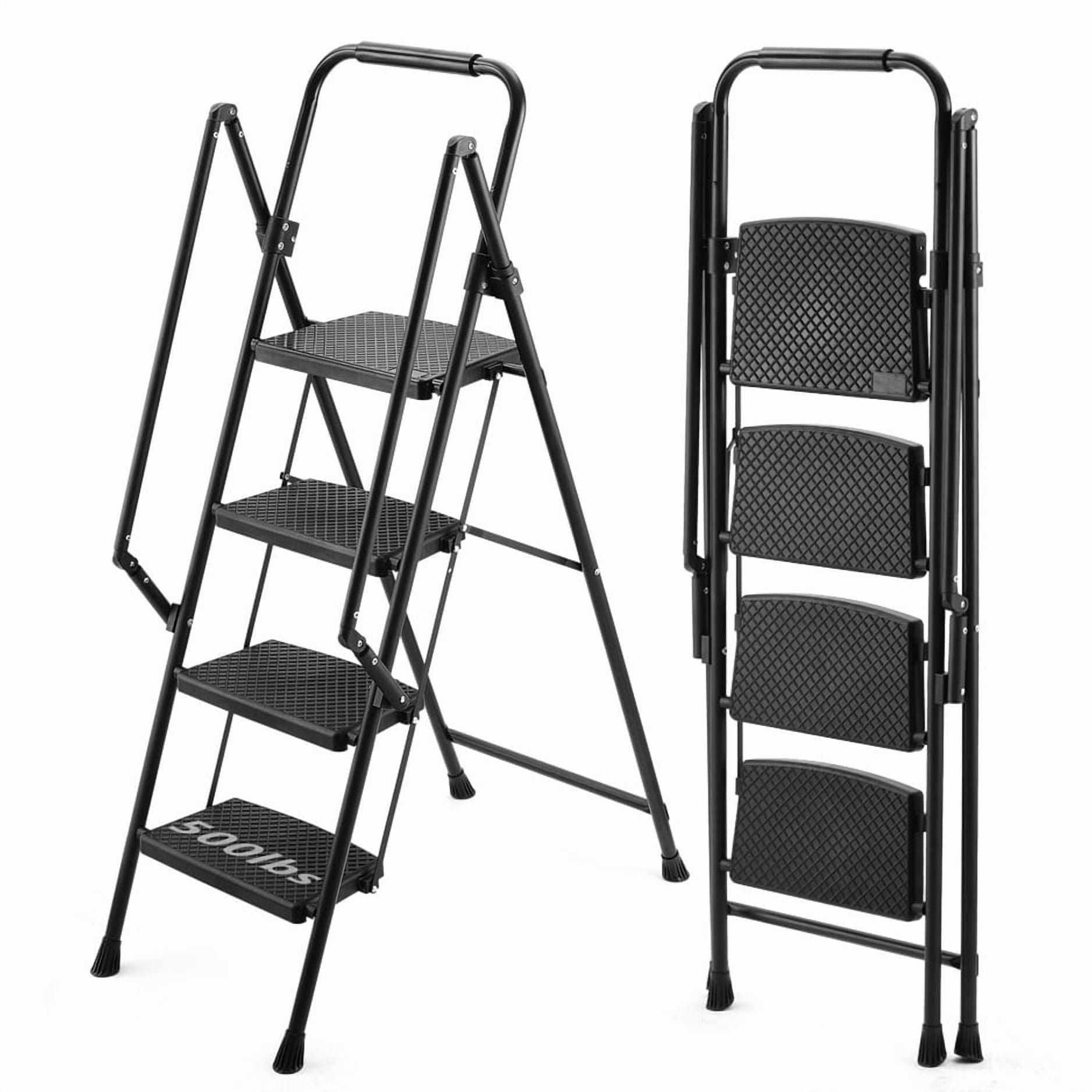 Tired of Wobbly, Unsafe Step Stools? Meet the 5-in-1 Ladder Stool That Folds Away!