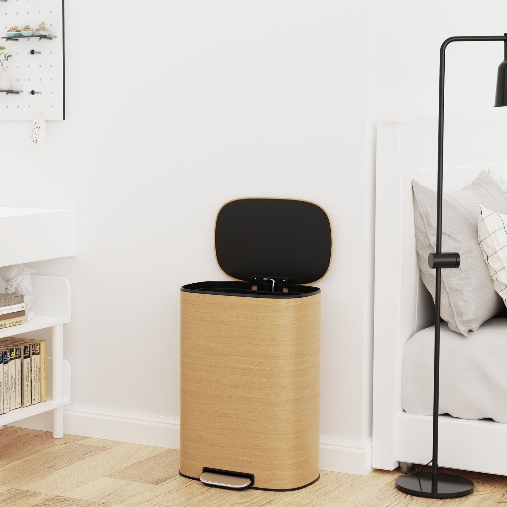 Busy Kitchen? This 13 - Gallon Trash Can Solves Chaos & Keeps Quiet