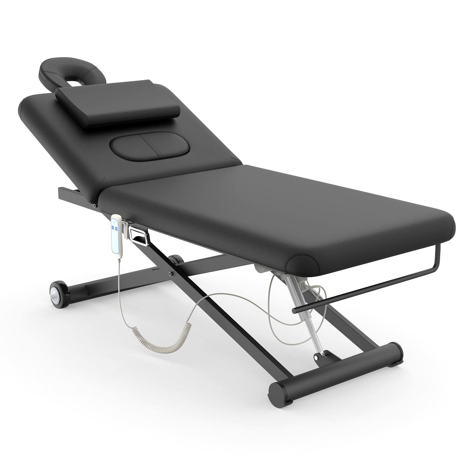 Electric Massage Table, Electric Lift Motor Height adjustable and Manual Backrest Adjustable Angle for Treatment/Medical Spa/Facial Bed/Beauty Bed/Massage Bed and More