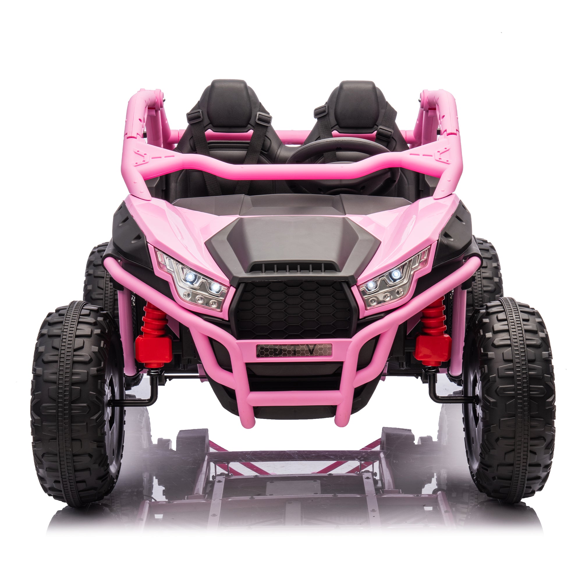 24V Ride On Car Toys, Electric Vehicles for Kids, Licensed Toyota Kids Powered Electric Car with Remote Control, USB, Bluetooth, Power Display & Lights for Girls Boys
