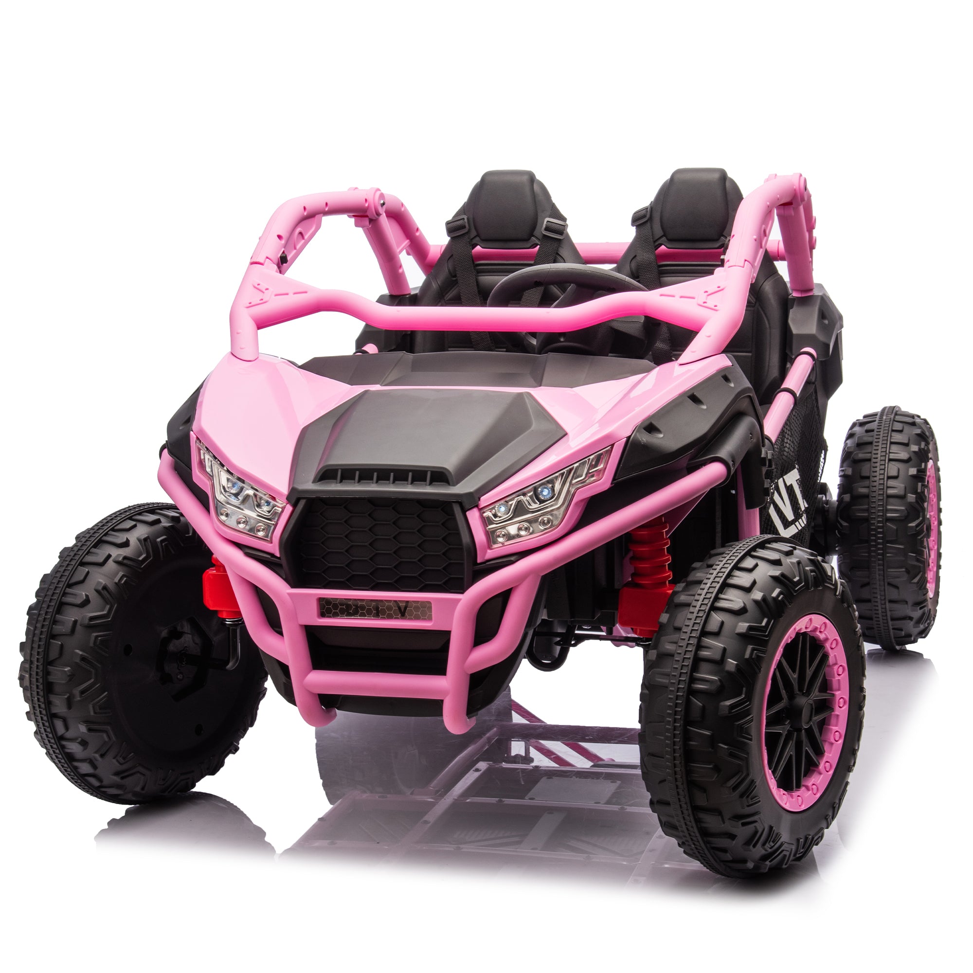24V Ride On Car Toys, Electric Vehicles for Kids, Licensed Toyota Kids Powered Electric Car with Remote Control, USB, Bluetooth, Power Display & Lights for Girls Boys