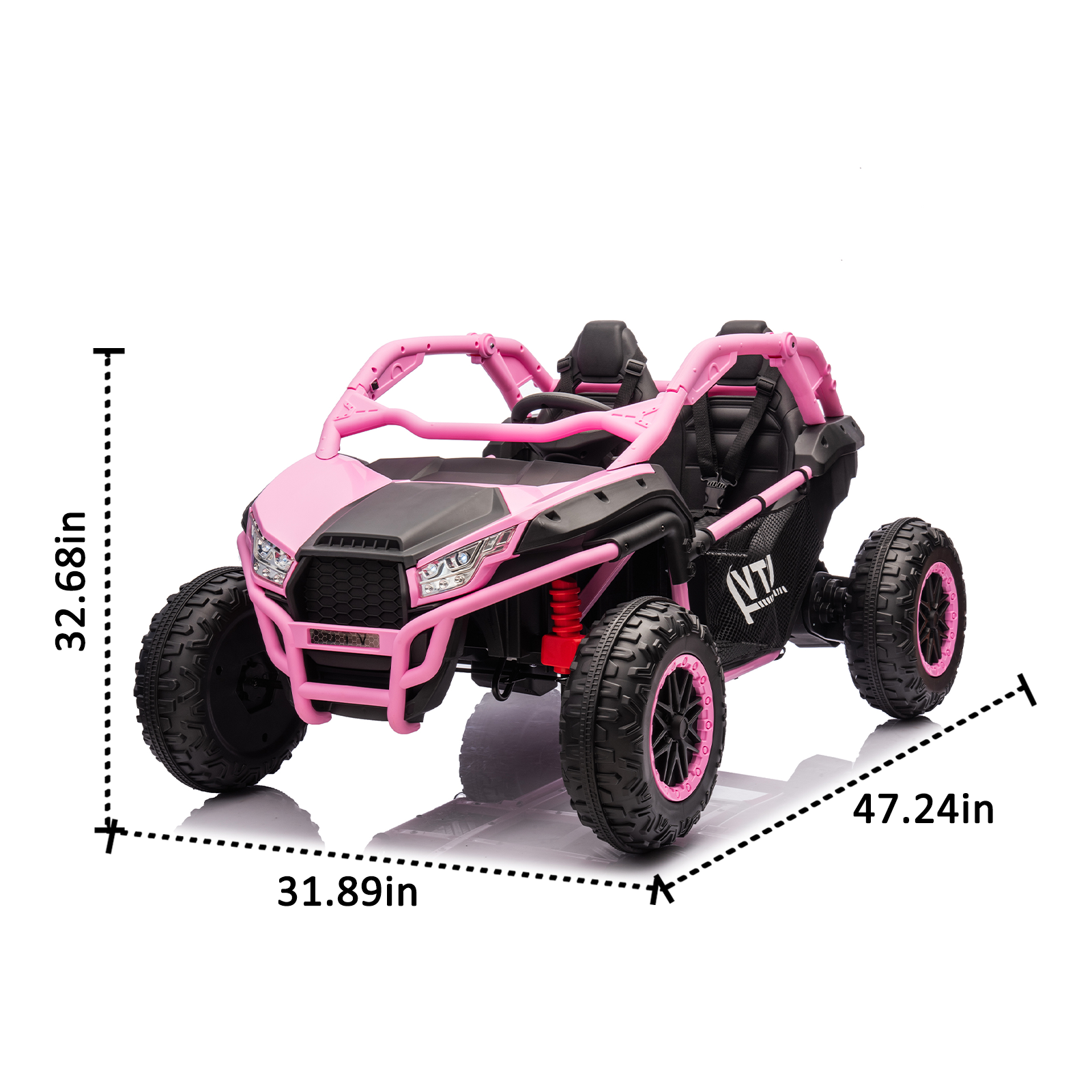 24V Ride On Car Toys, Electric Vehicles for Kids, Licensed Toyota Kids Powered Electric Car with Remote Control, USB, Bluetooth, Power Display & Lights for Girls Boys