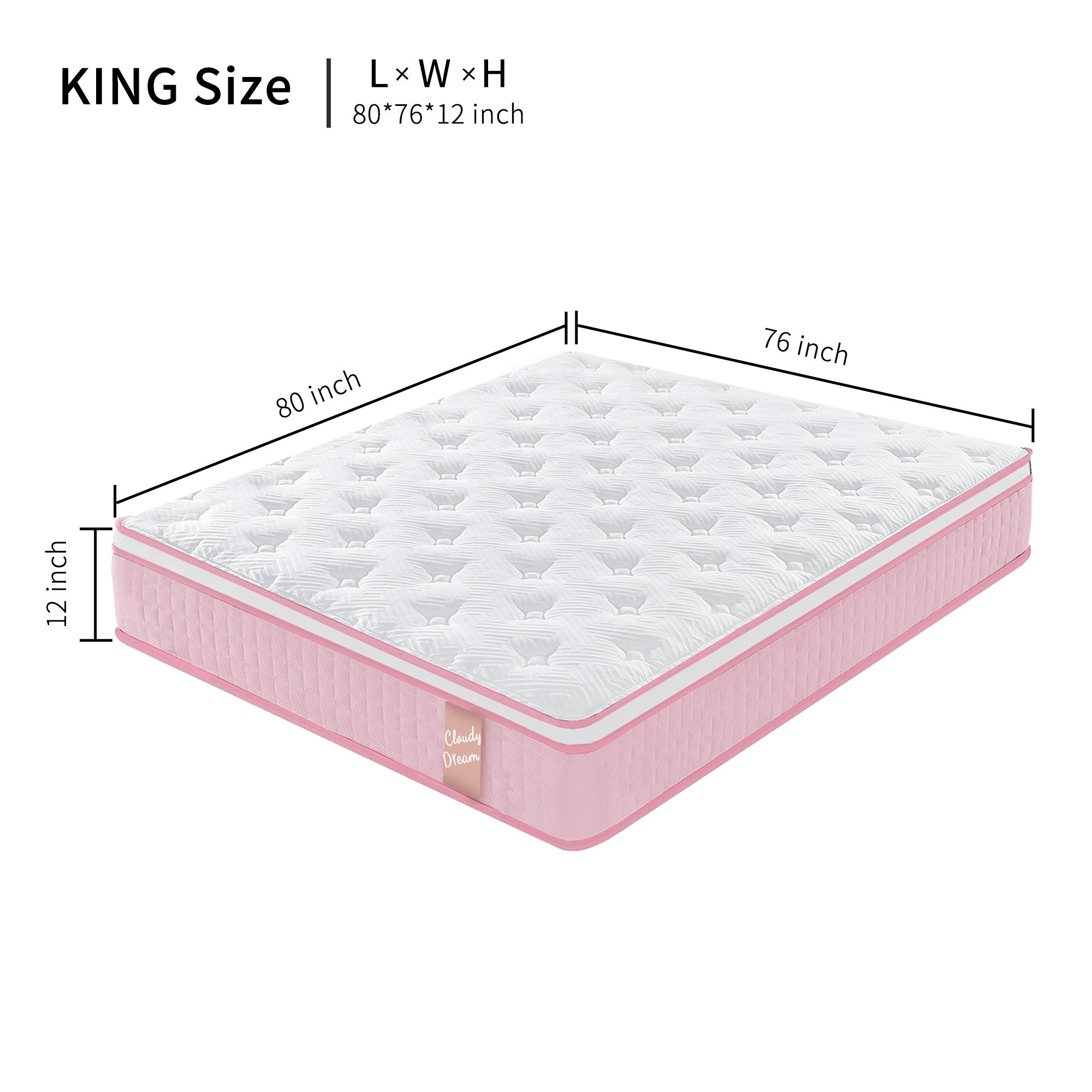 Holaki Full Size Mattress, 12 Inch Full Hybrid Memory Foam Mattress in a Box with Pocket Springs for Cool Night & Pressure Relief, Medium Firm, CertiPUR-US, OEKO-TEX