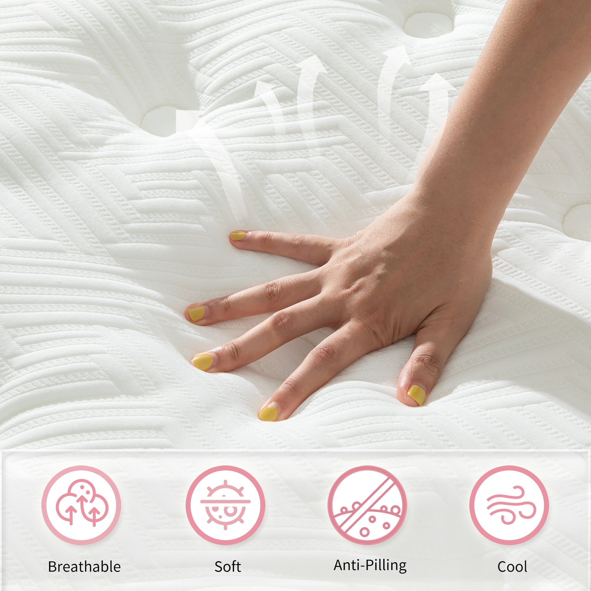 Holaki Full Size Mattress, 12 Inch Full Hybrid Memory Foam Mattress in a Box with Pocket Springs for Cool Night & Pressure Relief, Medium Firm, CertiPUR-US, OEKO-TEX
