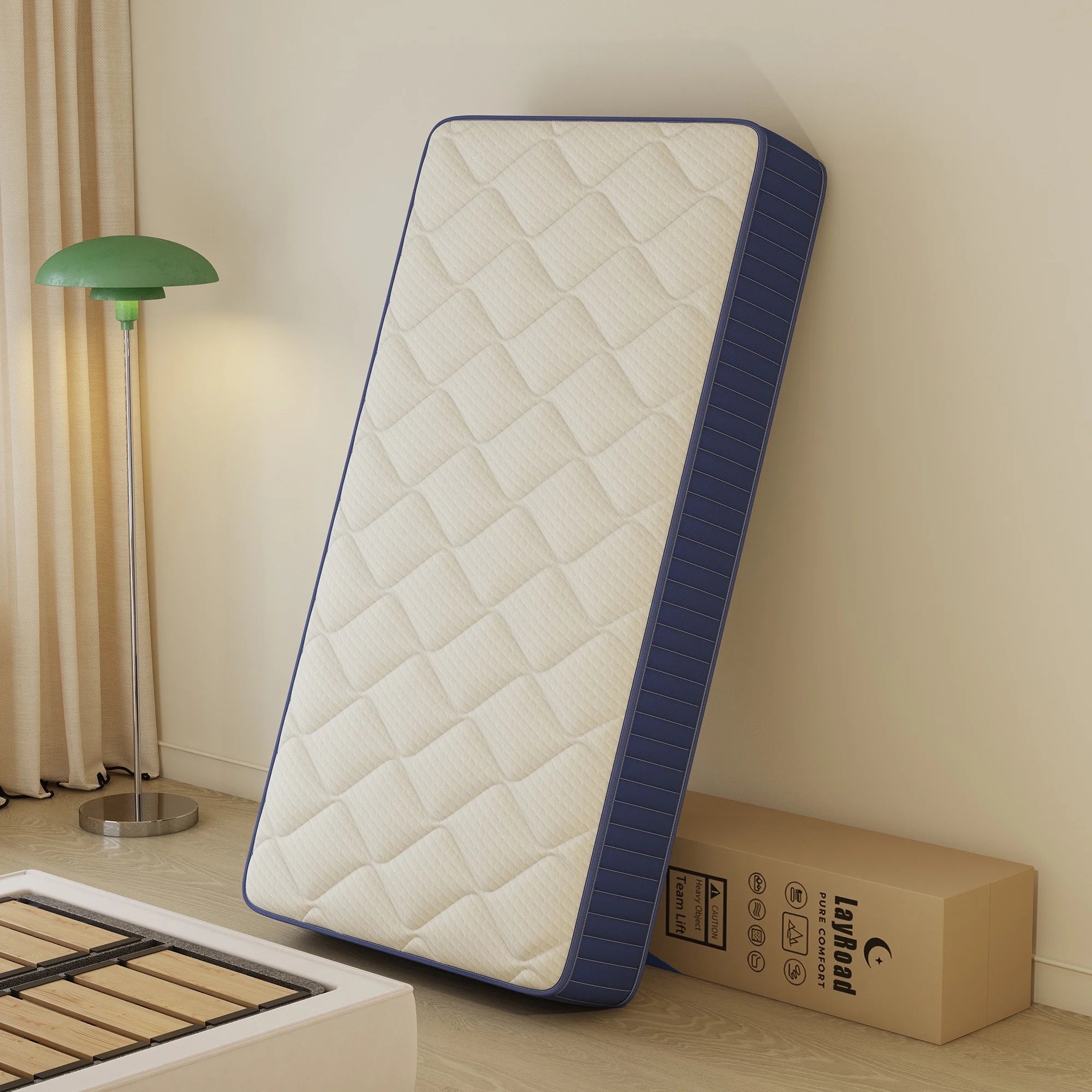 Twin Mattress for kids, Holaki 6" Memory Foam and Spring Hybrid Mattress in a Box, Cool Individual Pocket Spring Mattress with Medium Soft, Breathable Fabric & Adaptive Support, CertiPUR-US