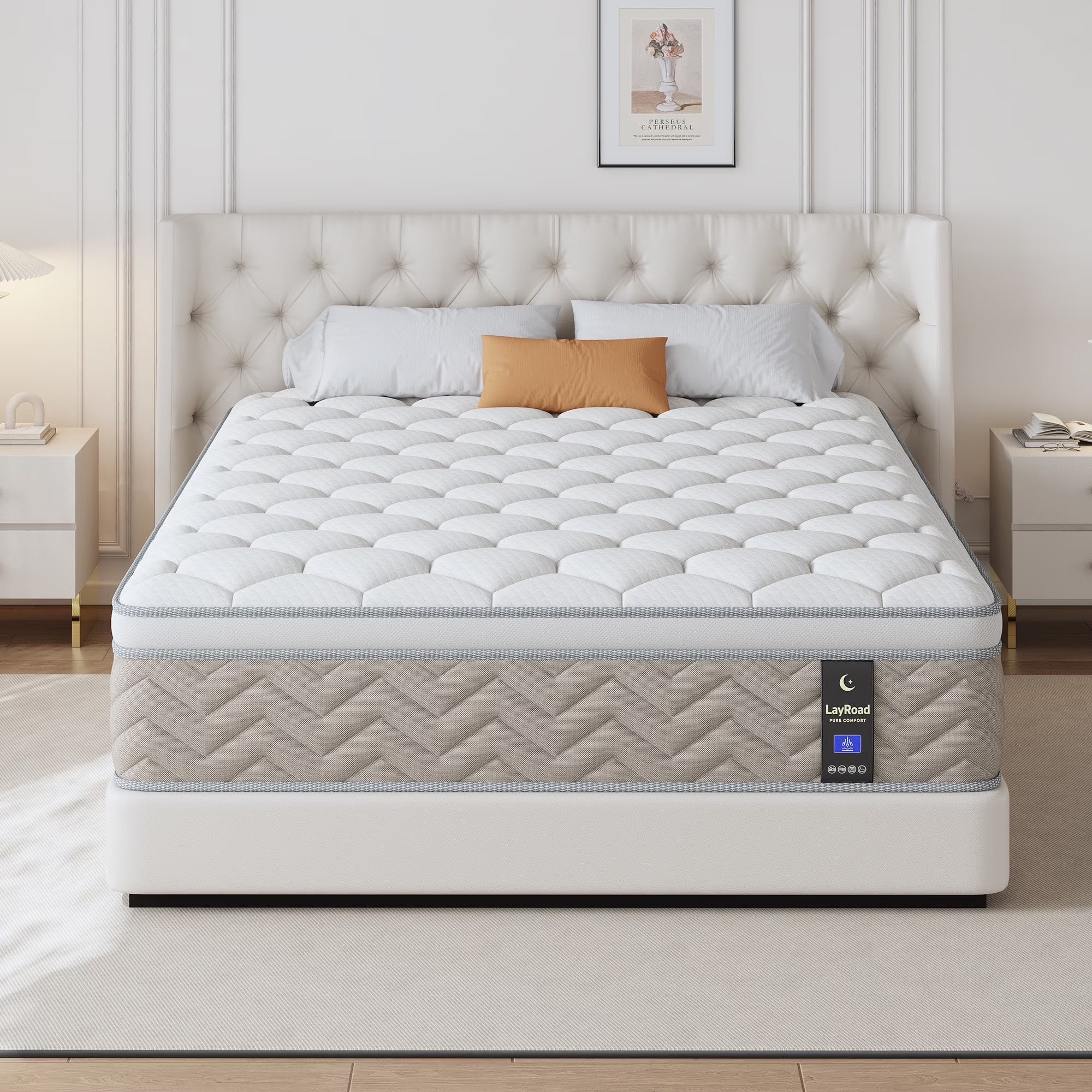 Full Mattress, Holaki 10" New Memory Foam Hybrid Full Mattress in a Box, Cool Individual Pocket Spring for Sleep Supportive & Pressure Relief, Full Size Medium Firm Mattress, CertiPUR-US