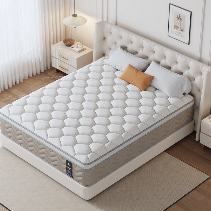 Full Mattress, Holaki 10" New Memory Foam Hybrid Full Mattress in a Box, Cool Individual Pocket Spring for Sleep Supportive & Pressure Relief, Full Size Medium Firm Mattress, CertiPUR-US