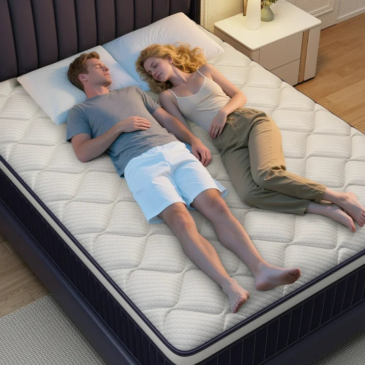 Full Mattress, Holaki 10" New Memory Foam Hybrid Full Mattress in a Box, Cool Individual Pocket Spring for Sleep Supportive & Pressure Relief, Full Size Medium Firm Mattress, CertiPUR-US